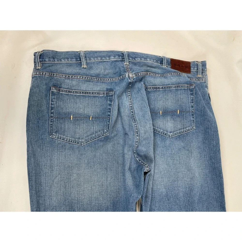 Polo Ralph Lauren Classic Fit 867 Straight Blue‎ Jeans 46B Xx30 Distressed